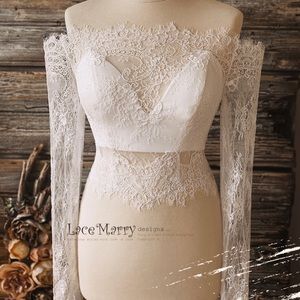 Gorgeous Off Shoulder Design Bridal
Topper with Long Sleeves